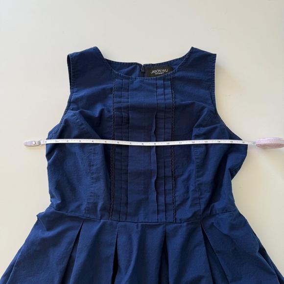 Jason Wu-For Target-Dress-Navy-Pink-Red-Fit & Flare-Retro Vibes-Sz 10 - Picture 11 of 13